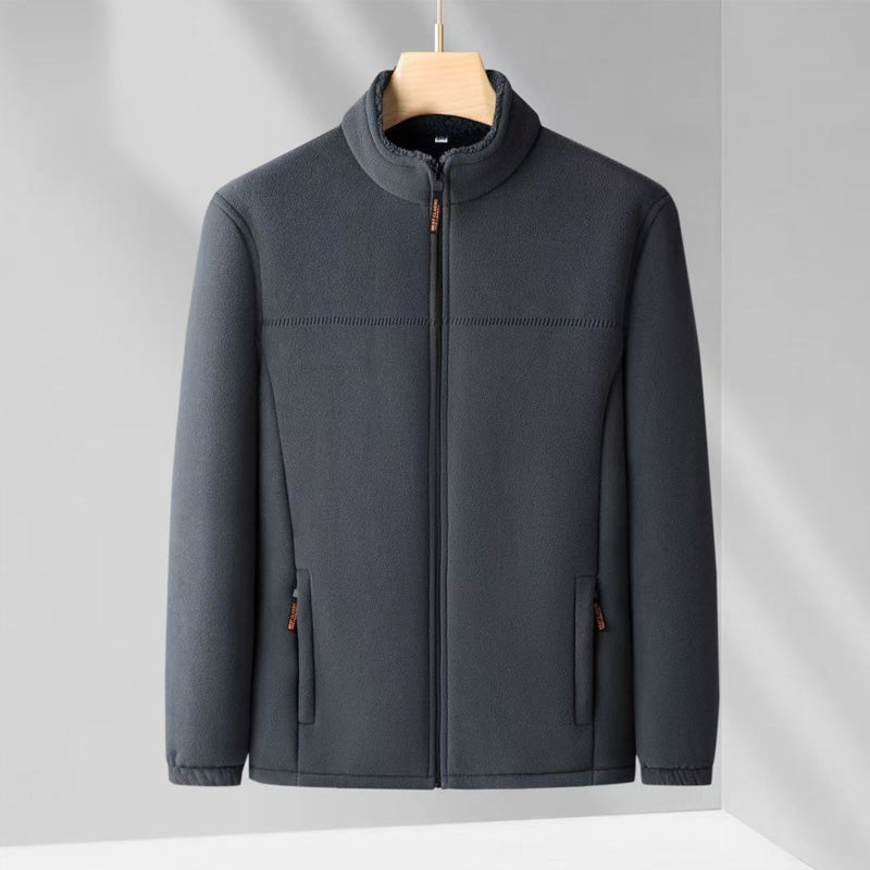 Men's Winter Warm Zipper Coats with Pockets