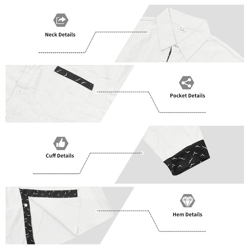 Men’s Casual Loose Shirt & Pants 2-Piece Set