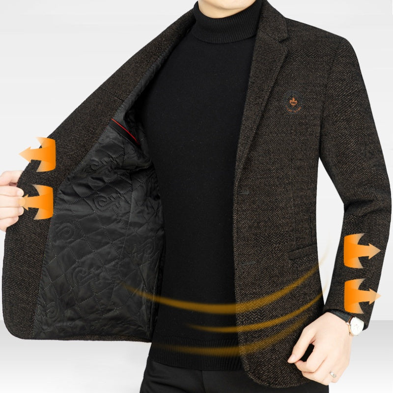 Men’s Slim Fit Short Business Overcoat