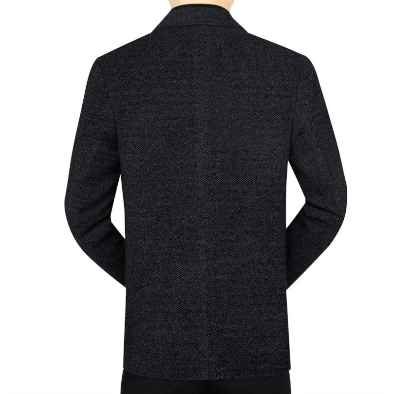 Men’s Slim Fit Short Business Overcoat