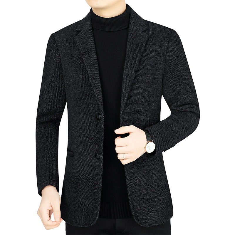 Men’s Slim Fit Short Business Overcoat