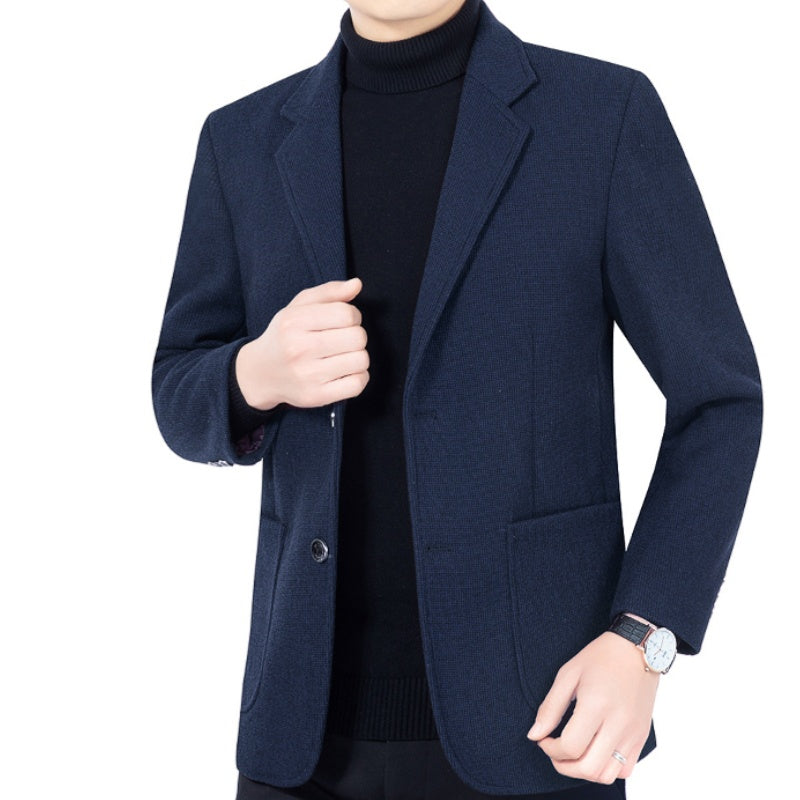 Men's Casual Two Button Blazer with Pockets