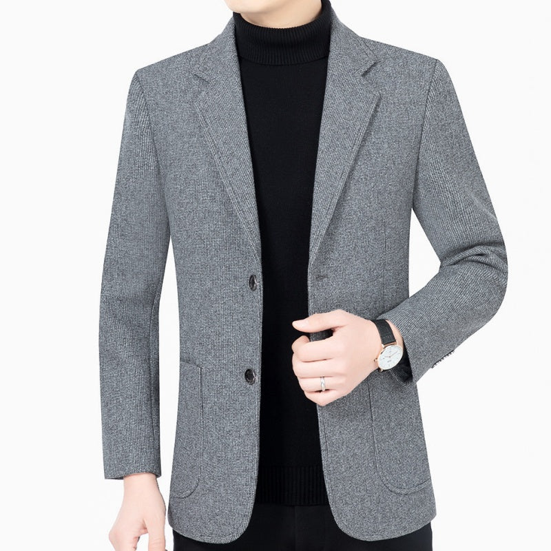 Men's Casual Two Button Blazer with Pockets
