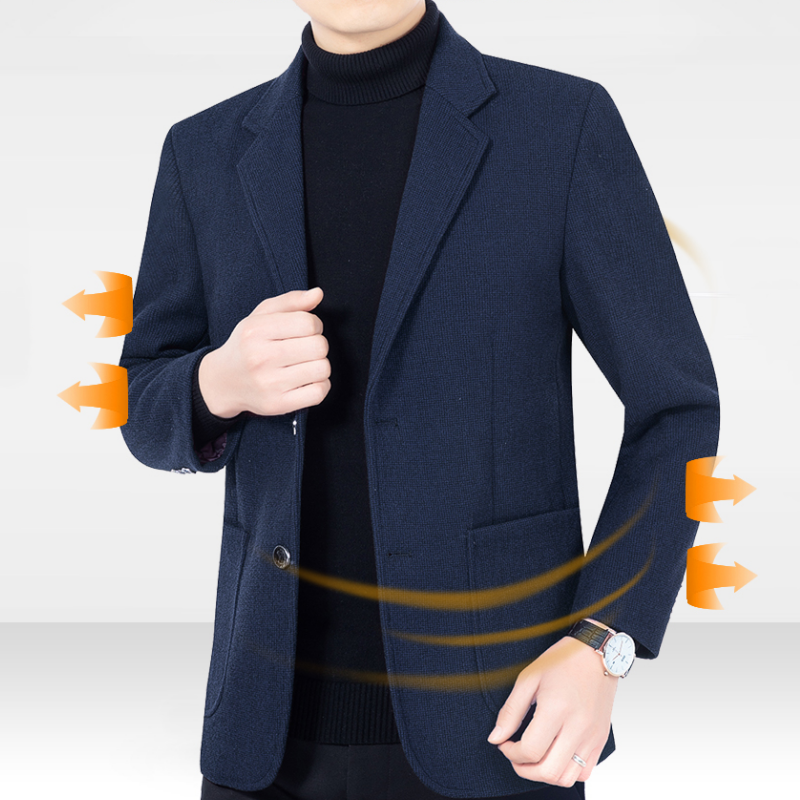 Men's Casual Two Button Blazer with Pockets