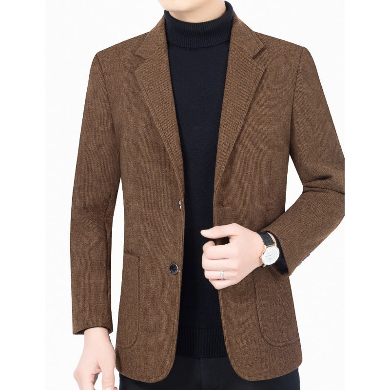 Men's Casual Two Button Blazer with Pockets