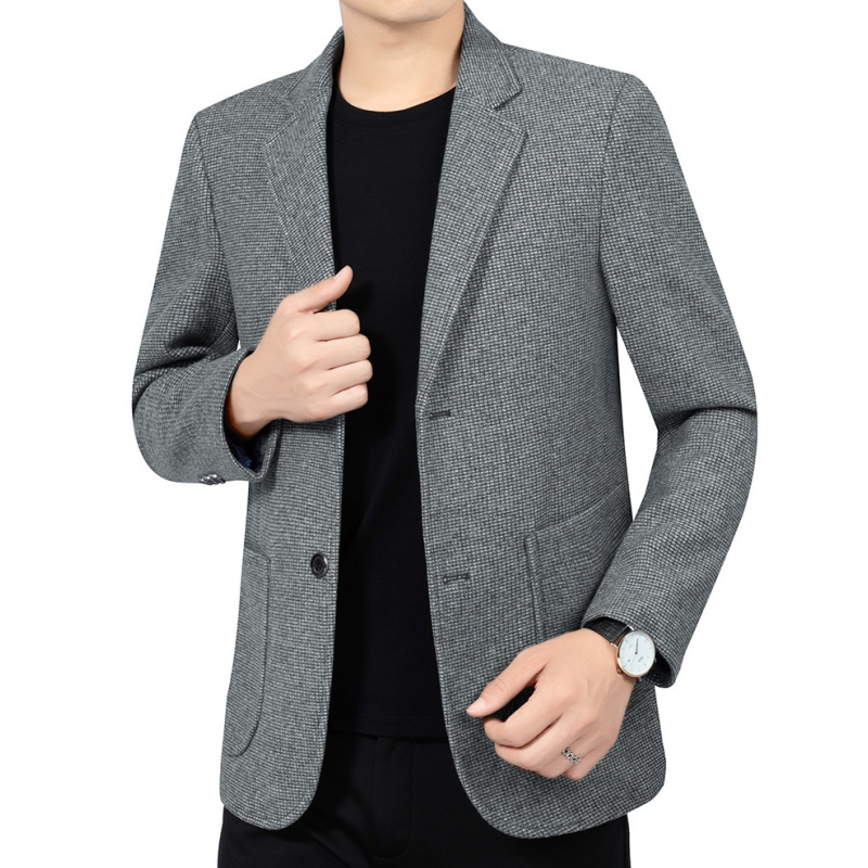 Men's Casual Two Button Blazer with Pockets