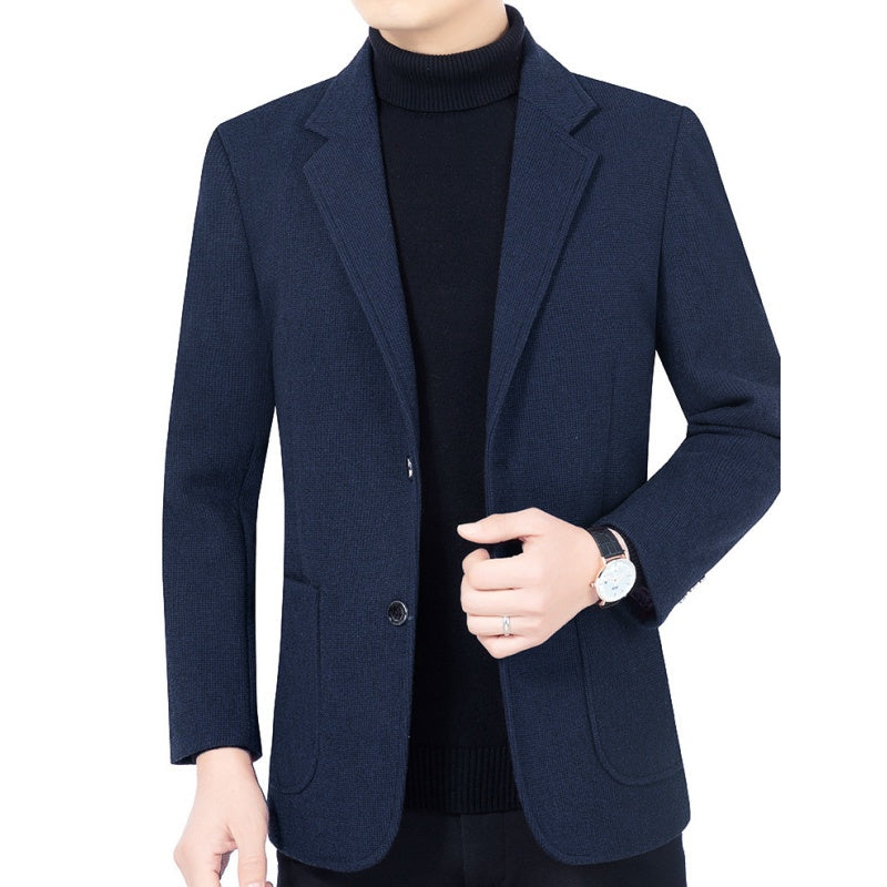 Men's Casual Two Button Blazer with Pockets