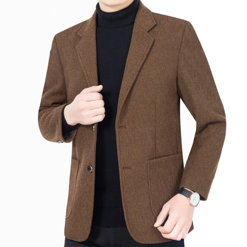 Men's Casual Two Button Blazer with Pockets
