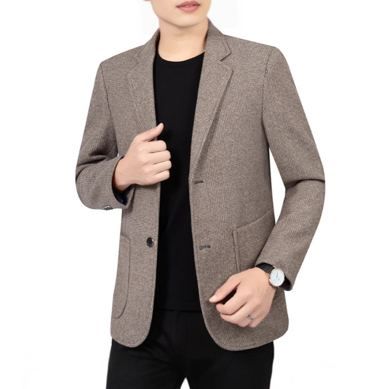 Men's Casual Two Button Blazer with Pockets