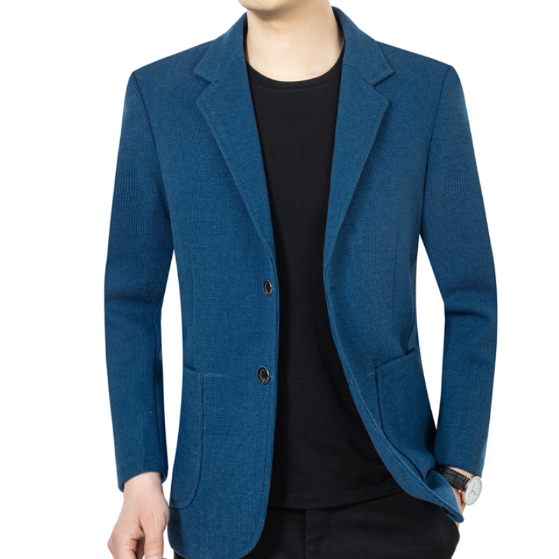Men's Casual Two Button Blazer with Pockets