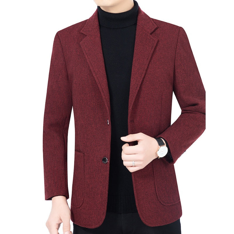 Men's Casual Two Button Blazer with Pockets