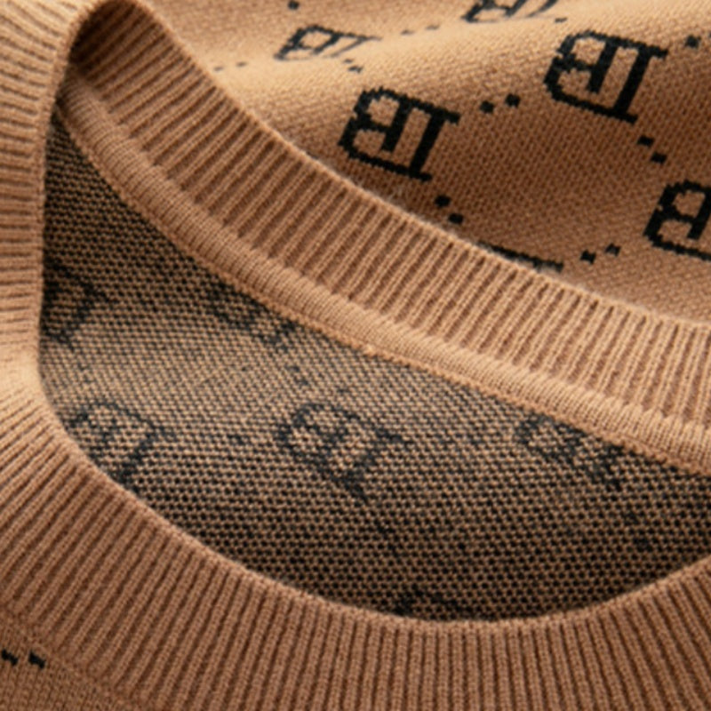 Men’s Trendy Long-Sleeve Slim Fit Pullover