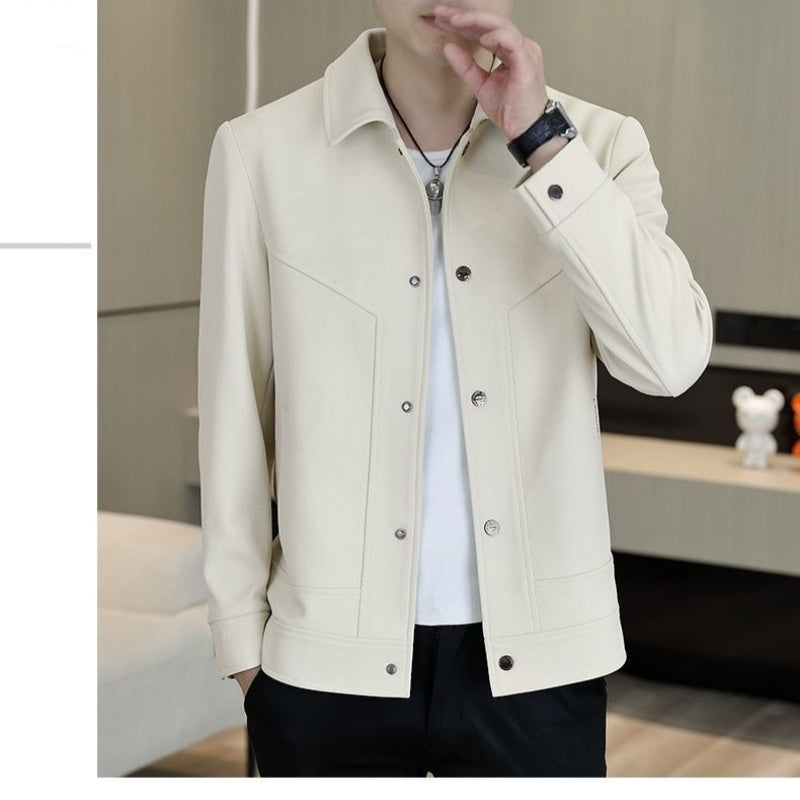 Men's Casual Button-Up Jacket