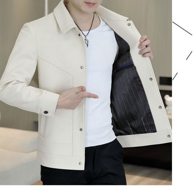 Men's Casual Button-Up Jacket