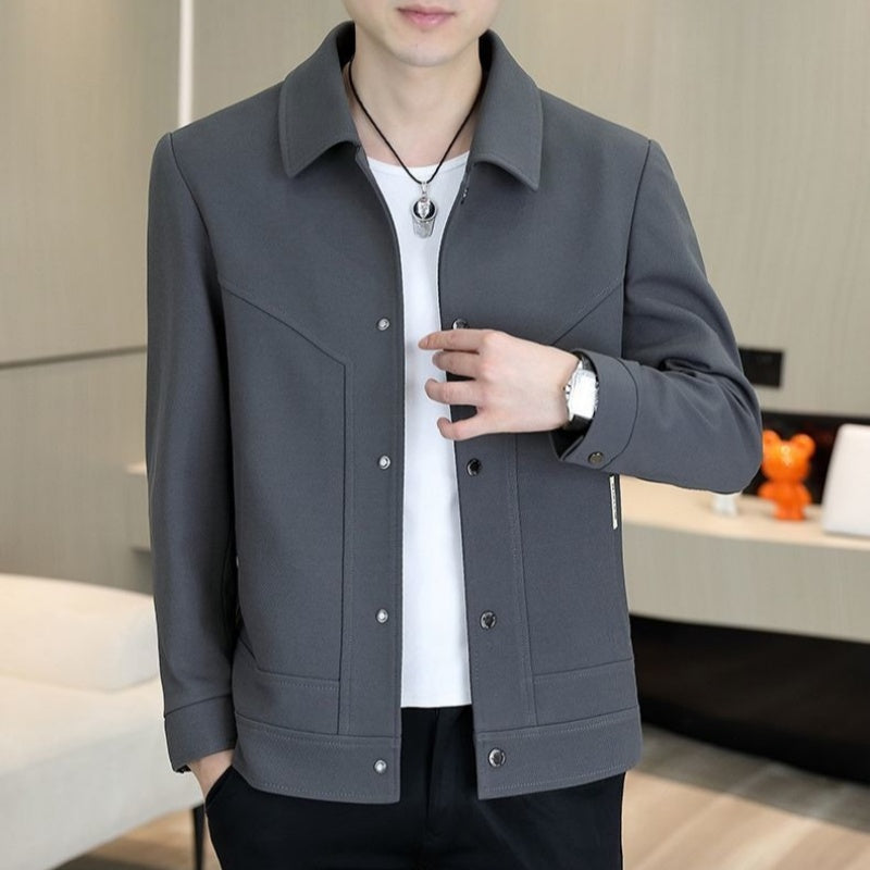 Men's Casual Button-Up Jacket