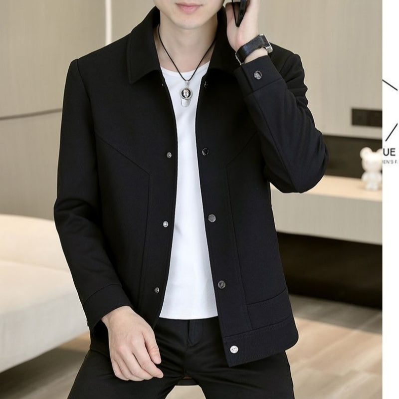 Men's Casual Button-Up Jacket
