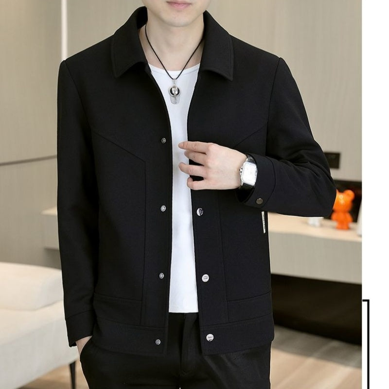 Men's Casual Button-Up Jacket