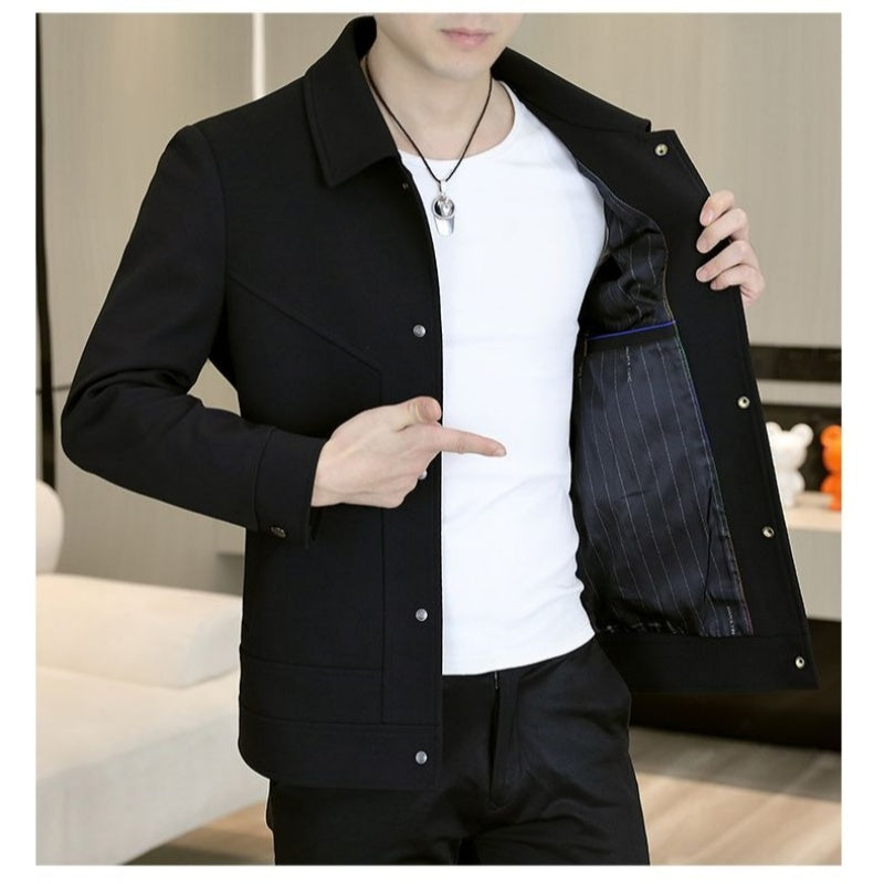 Men's Casual Button-Up Jacket