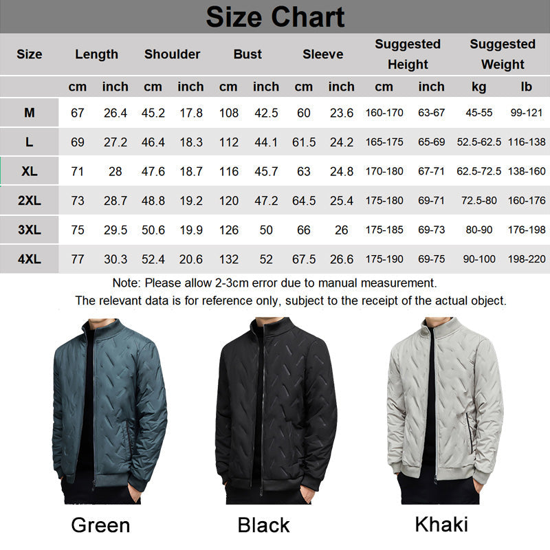 ❄️Men's Winter Casual Thickened Warm Stand-Up Collar Jacket