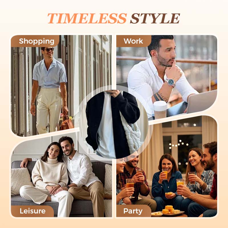 Men's Full Zip Cardigan Sweater