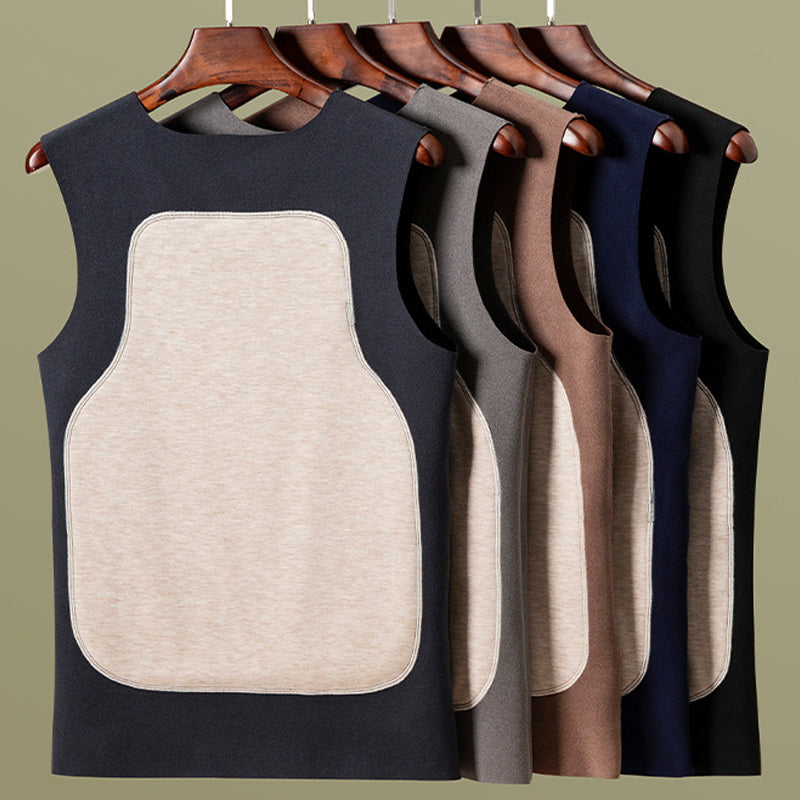 93% wool 👍Men's Stretch Slim-Fit Warm Vest