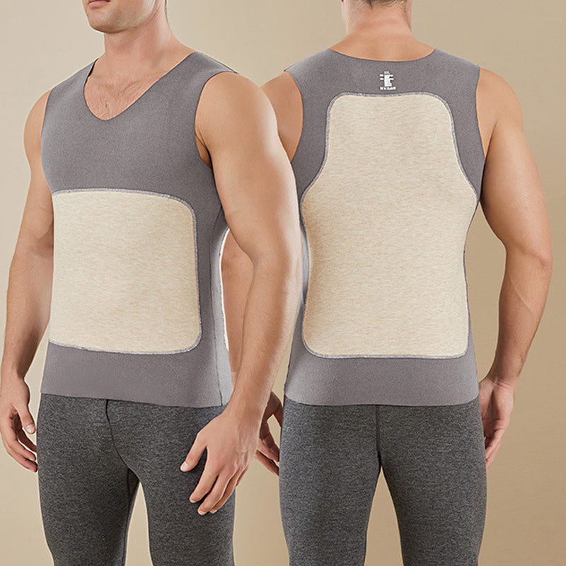 93% wool 👍Men's Stretch Slim-Fit Warm Vest