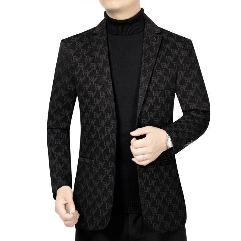 Men's Classic Slim Fit Patterned Blazer