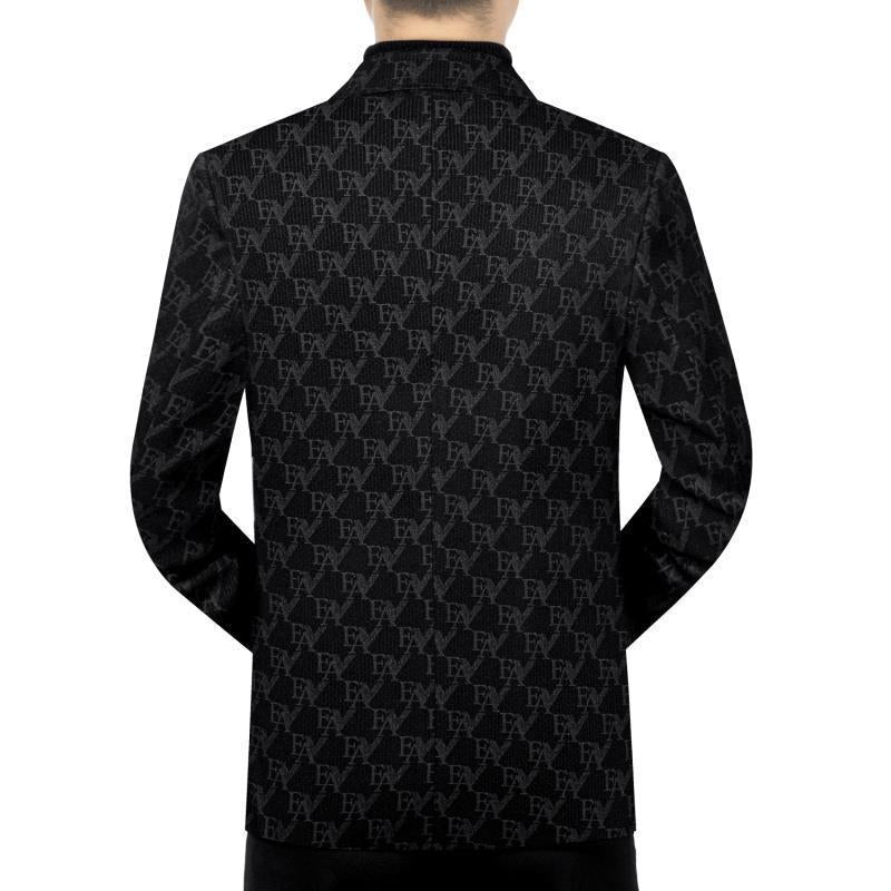 Men's Classic Slim Fit Patterned Blazer